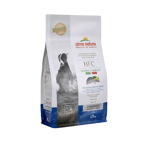 Almo nature HFC cane Longevity spigola e orata medium large