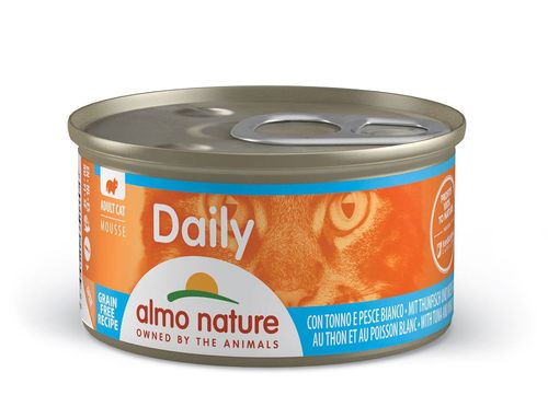 Almo nature daily gatto adult mousse con tonno e pesce bianco