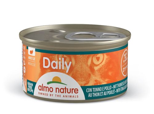 Almo nature daily gatto adult mousse con tonno e pollo