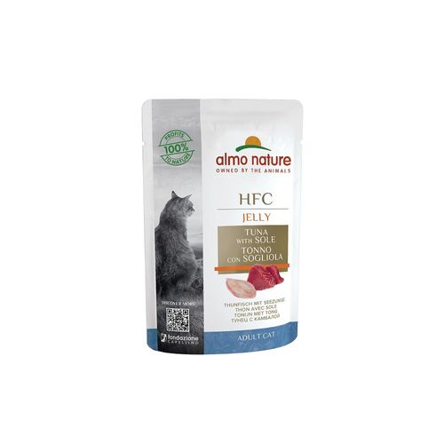 Almo nature hfc jelly gatto con tonno e sogliola busta