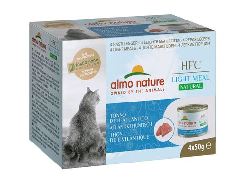 Almo nature hfc light meal natural gatto adult tonno dell'atlantico