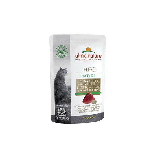 Almo nature hfc natural gatto tonno e acciughine busta