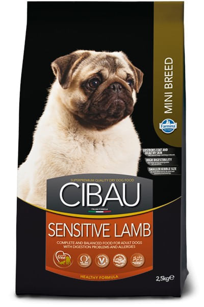 Cibau adult mini sensitive agnello