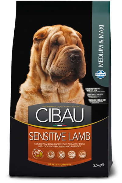 Cibau adult medium & maxi sensitive agnello