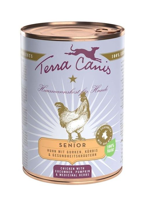 Terra canis senior pollo con cetriolo, zucca e erbe officinali