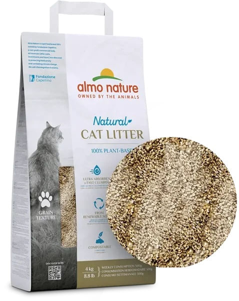 Almo nature cat litter grain texture 4 kg