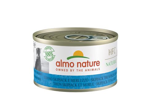 Almo nature hfc natural cane adult tonno skipjack e merluzzo