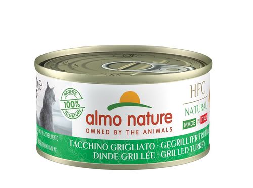 Almo nature hfc natural made in italy gatto tacchino grigliato
