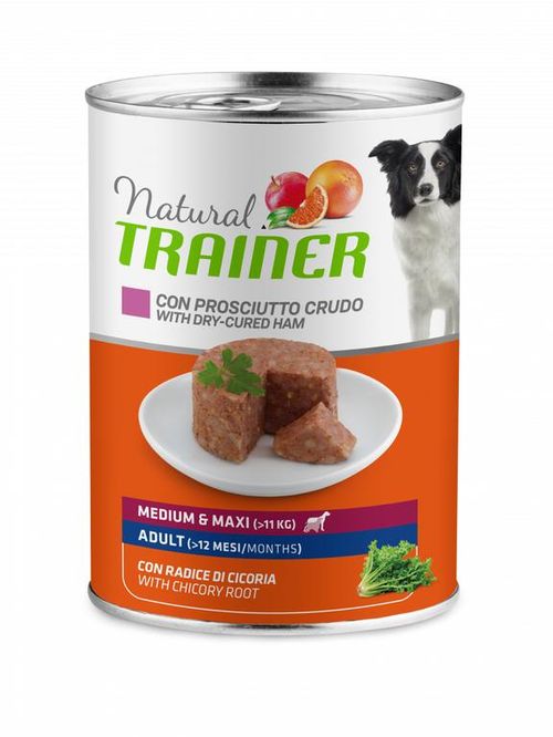 Natural trainer cane medium & maxi Adult con prosciutto crudo 400