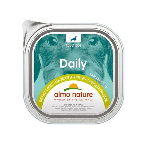 Almo nature pfc daily menu cane adult con pollo e piselli