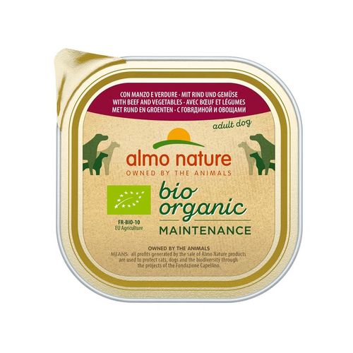 Almo nature pfc daily menù bio cane adult con manzo e verdure