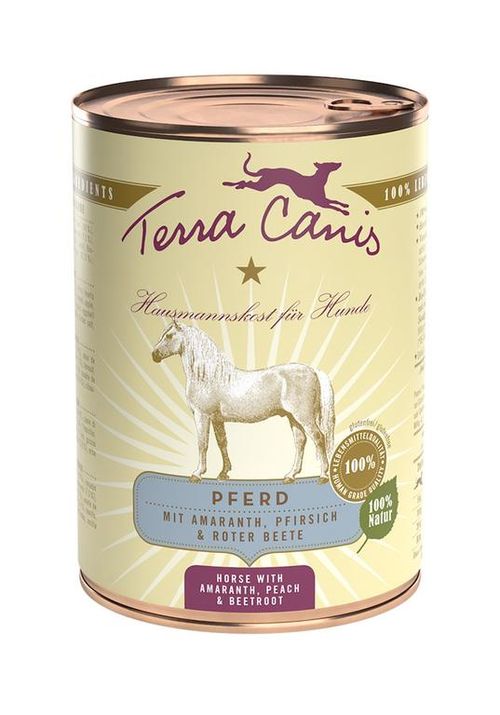 Terra canis classic cavallo con amaranto, pesca e barbabietola