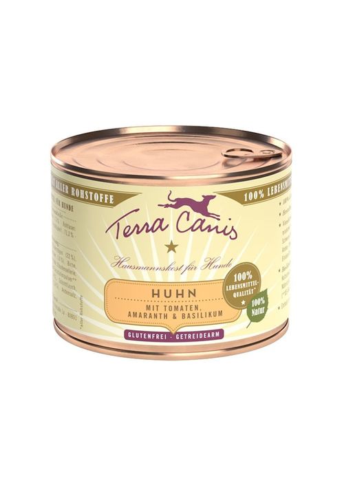 Terra canis classic pollo con amaranto, pomodori e basilico