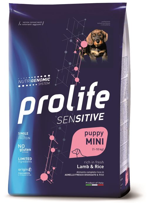 Prolife cane sensitive puppy agnello & riso mini