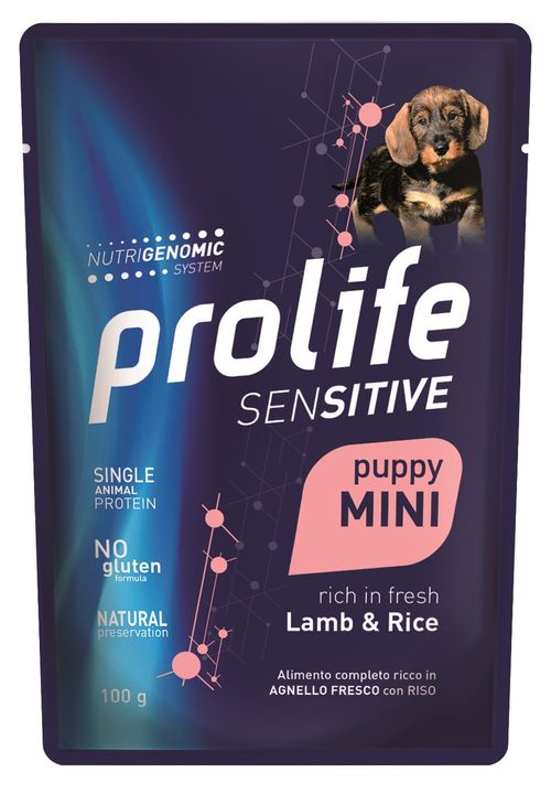Prolife cane sensitive puppy agnello & riso mini bustina
