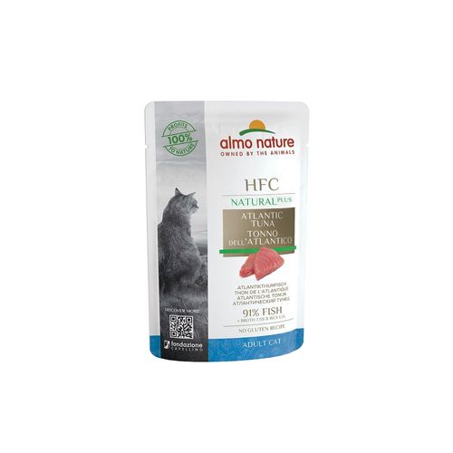 Almo nature hfc natural plus gatto tonno dell'atlantico busta