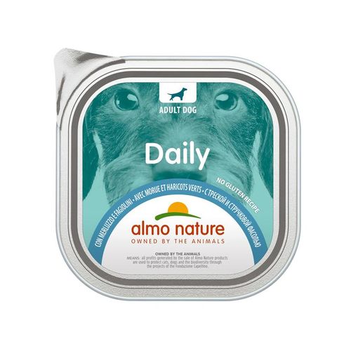 Almo nature pfc daily menu cane adult con merluzzo e fagiolini
