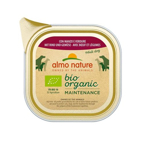 Almo nature pfc daily menù bio cane adult con manzo e verdure