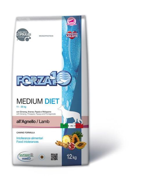 Forza 10 cane medium diet agnello