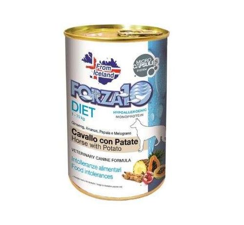 Forza 10 cane pate diet cavallo con patate