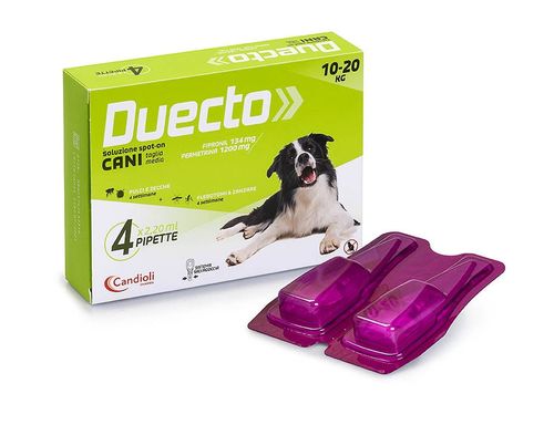 Candioli duecto spot on 4 pipette 10 - 20 kg