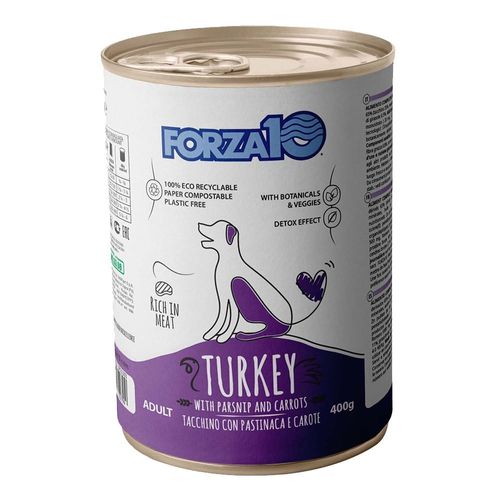Forza 10 cane adult mantenimento tacchino con pastinaca e carote
