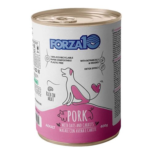 Forza 10 cane adult mantenimento maiale con avena e carote
