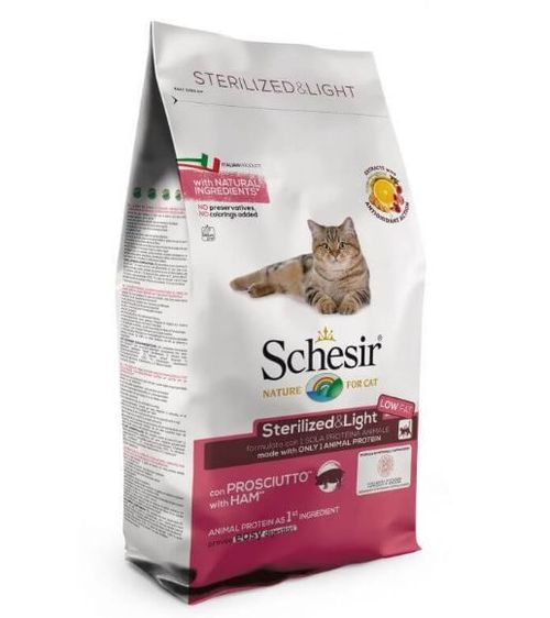Schesir gatto adult Sterilized & light con prosciutto