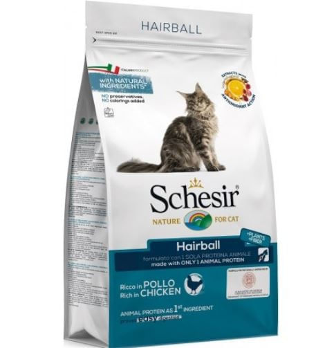 Schesir gatto Hairball ricco in pollo