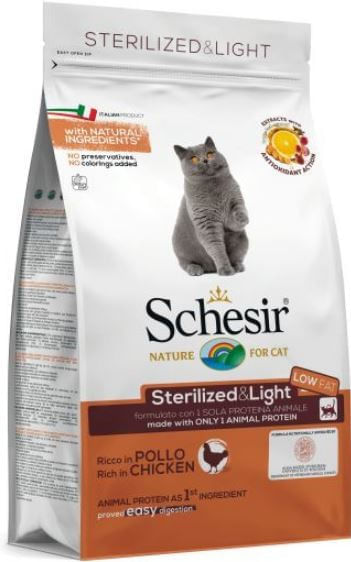 Schesir gatto adult Sterilized & light ricco in pollo