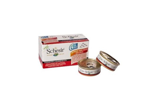 Schesir gatto tonno con gamberetti multipack 6 x