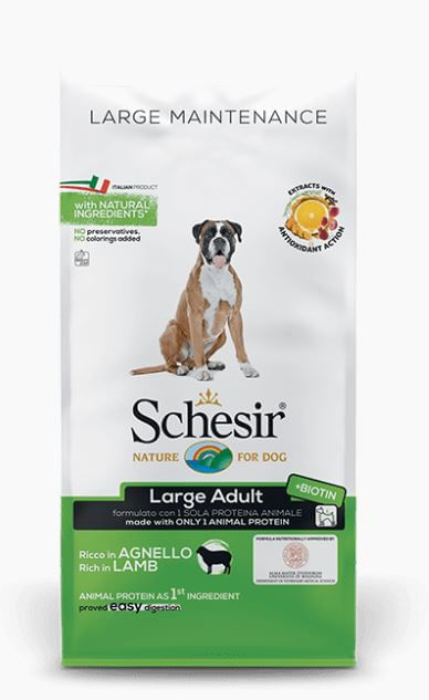 Schesir cane Large Adult Mantenimento ricco in agnello
