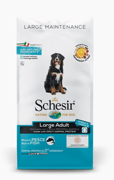 Schesir cane Large Adult Mantenimento ricco in pesce