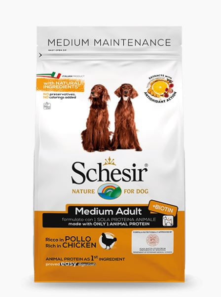 Schesir cane Medium Adult Mantenimento ricco in pollo