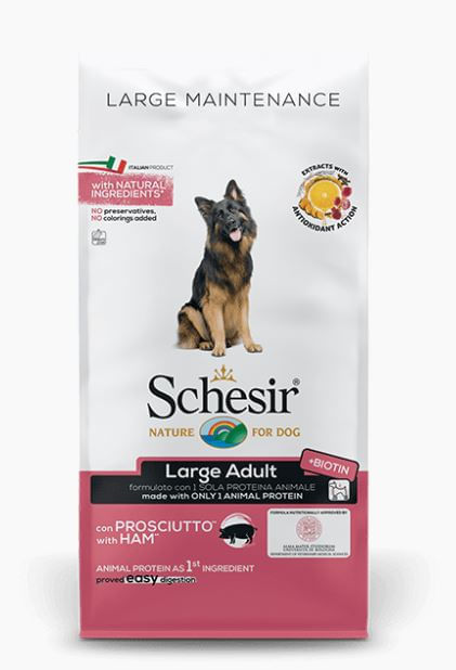 Schesir cane Large Adult Mantenimento con prosciutto