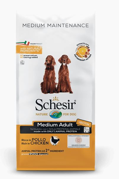 Schesir cane Medium Adult Mantenimento ricco in pollo