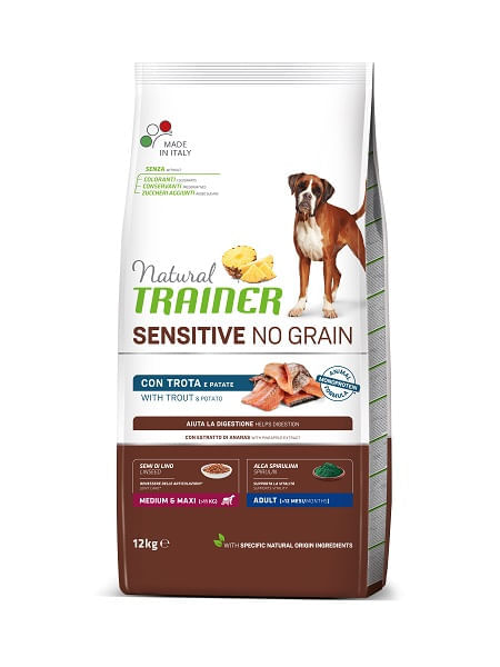 Natural Trainer sensitive noain cane medium & maxi adult trota