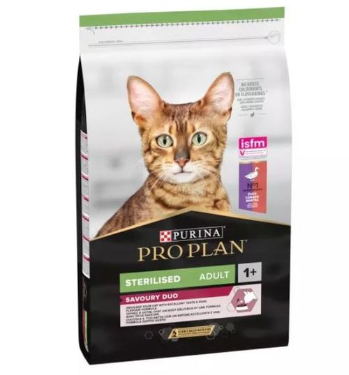 Purina proplan gatto sterilised adult savoury duo anatra con fegato