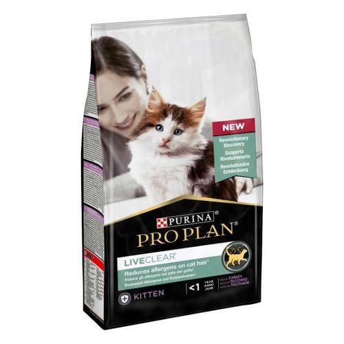 Purina proplan kitten liveclear tacchino