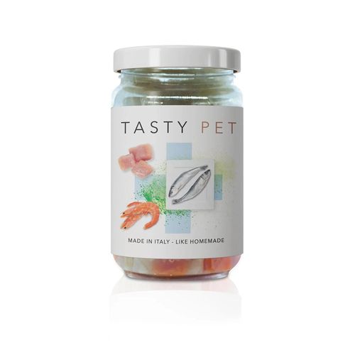 Tasty Pet Vasocottura Umido per Gatti Filetti Salmone Vasetto 80 n.