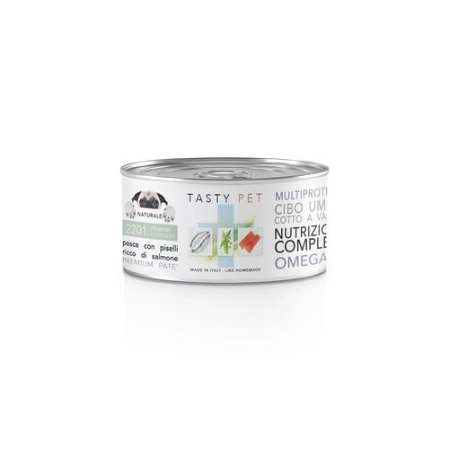Tasty Pet Premium Food Soft Umido per Cane al Salmone lattina 150 n.