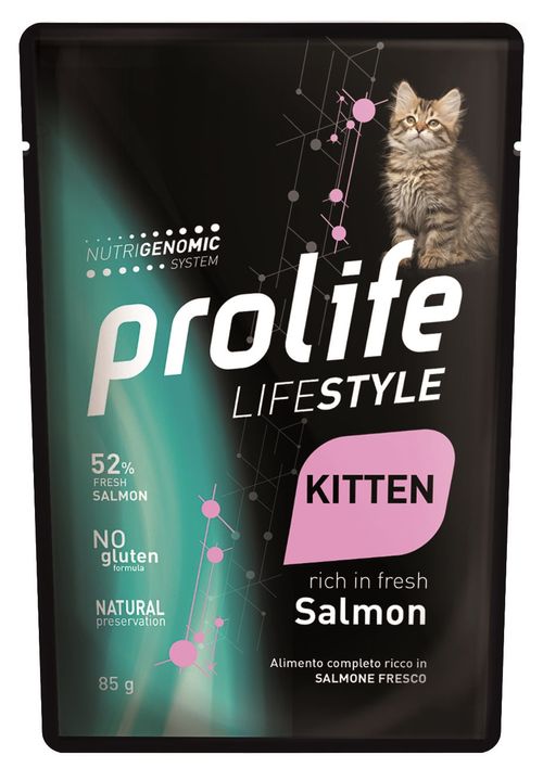 Prolife gatto lifestyle kitten salmone bustina