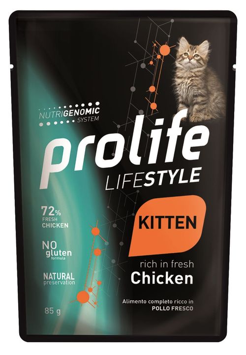 Prolife gatto lifestyle kitten pollo bustina