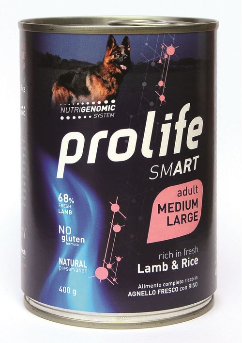 Prolife cane smart adult agnello & riso medium large