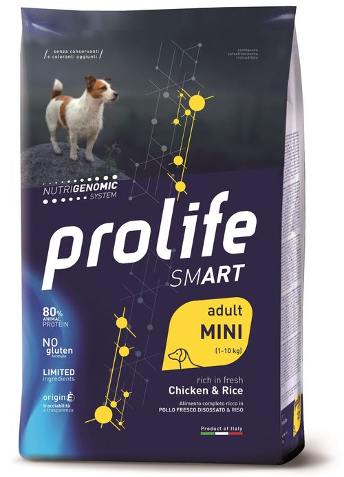 Prolife cane smart adult pollo & riso mini