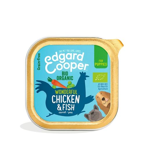 Edgard & Cooper Puppy Pollo E Pesce Biologici Senza Cereali