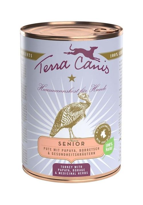 Terra canis senior tacchino con papaya, borragine e erbe officinali
