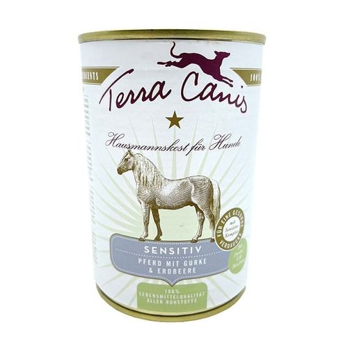 Terra canis sensitive cavallo con cetriolo e fragola