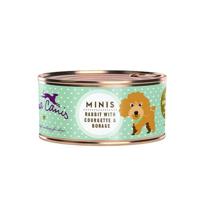 Terra canis minis coniglio con zucchine e borragine