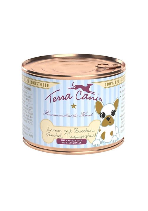 Terra canis puppy agnello con zucchine, finocchio e yogurt magro